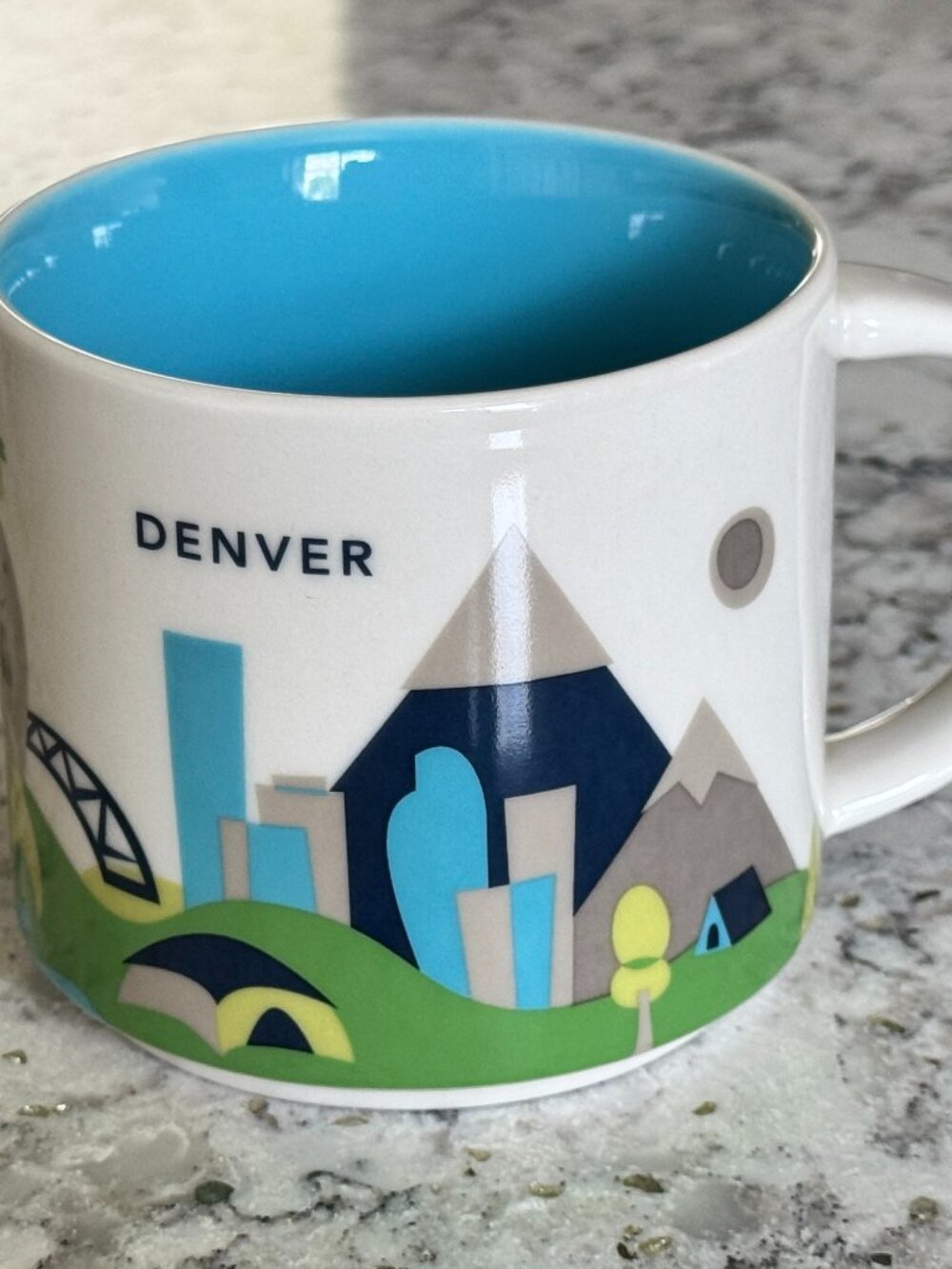 Starbucks Denver You Are Here Collection Mug 2014 Colorado City Souvenir Coffee